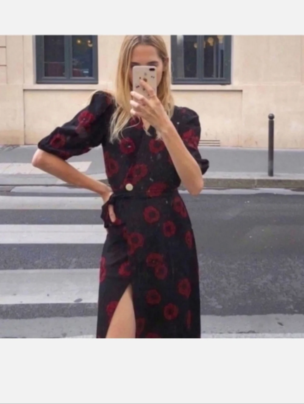 ROUJE ROSALIE WRAP FLORAL DRESS - Picture 1 of 7